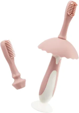 1 Set Penguin Toothbrush Kids Silicone Oral Cleaning Brush Tongue Scraper Birthday Present Toddler Toothbrush