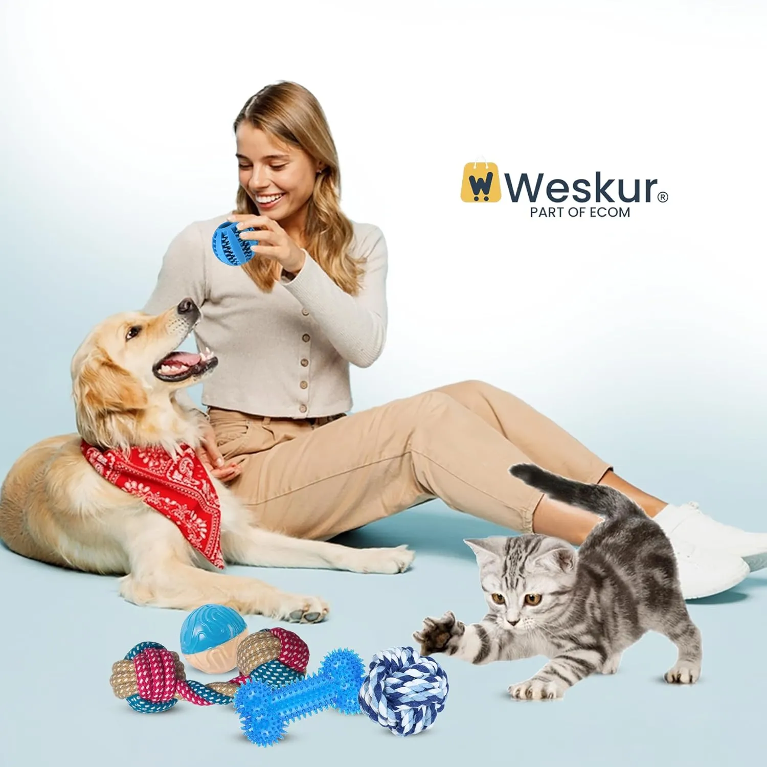 25-Pack Premium  Dog Chew Toys for Puppies/Teething Chew Toys for Boredom/Pet Toothbrush/Ropes/Balls/Squeaky Toys for Bulk Bundle Varity Pack- Small Medium Aggressive chewers