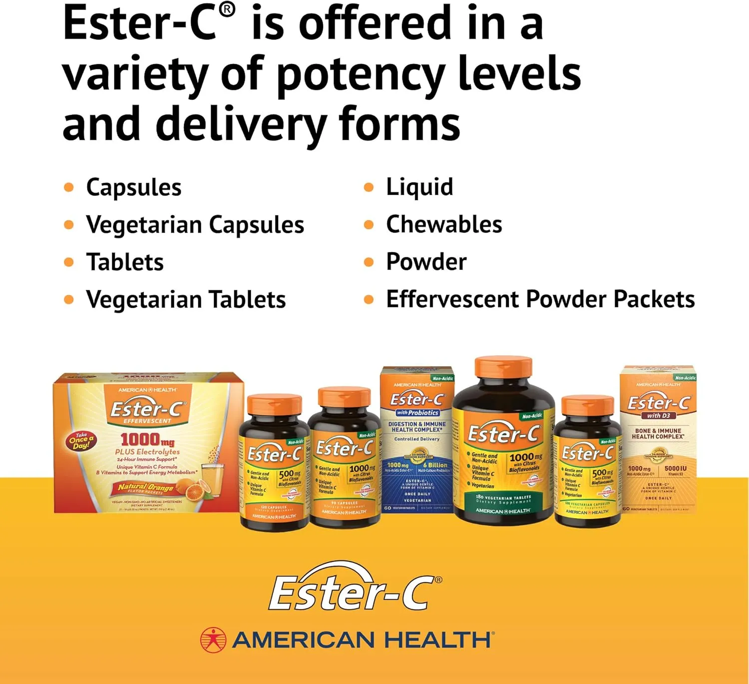 American Health Ester-C with Citrus Bioflavonoids, 1000 mg, Tablet, 120 Count