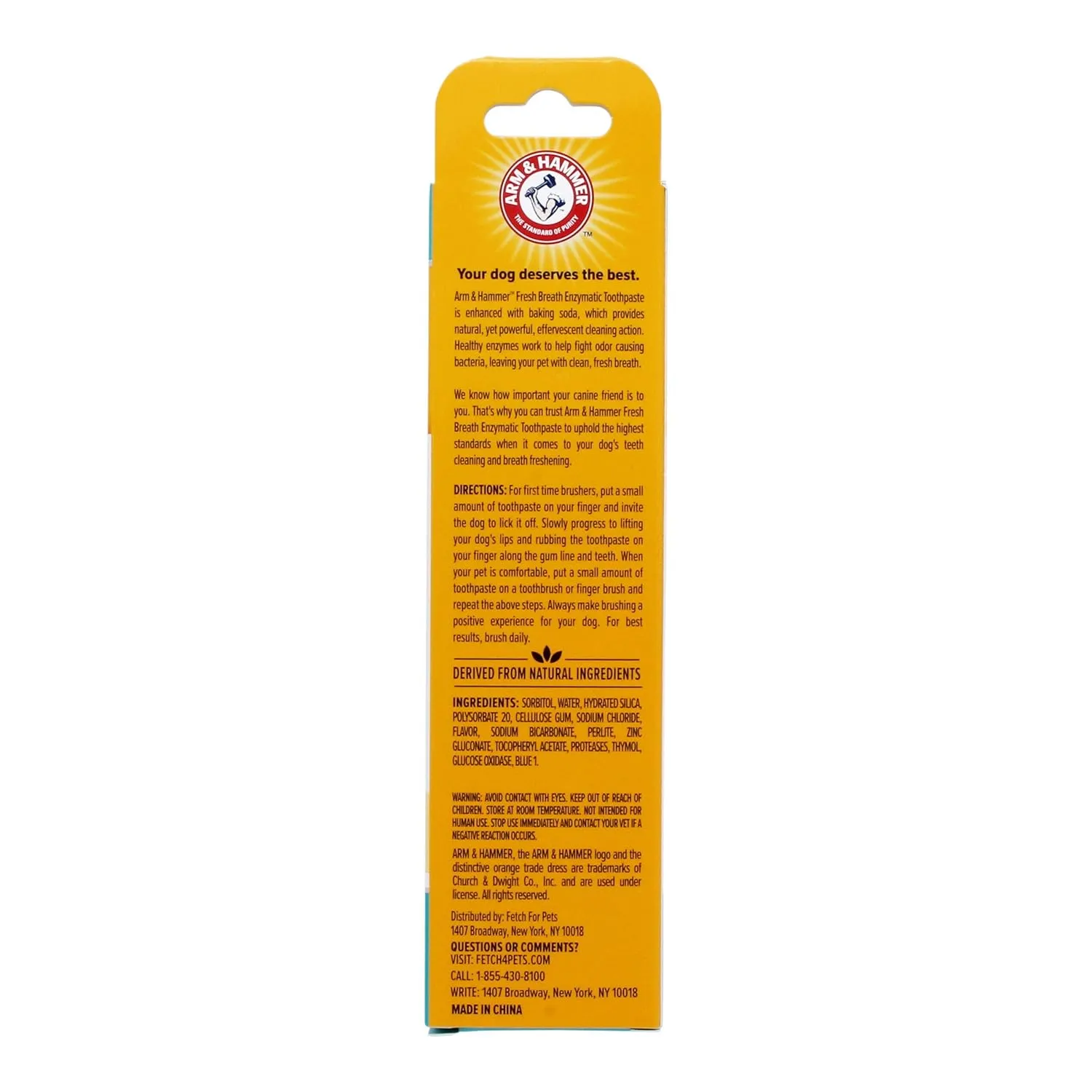 Arm & Hammer for Pets Fresh Breath Enzymatic Toothpaste for Dogs, Vanilla Ginger Flavor | Dog Toothpaste for All Dogs in a Flavor Dogs will Love | 2.5 Ounces - 2 Pack