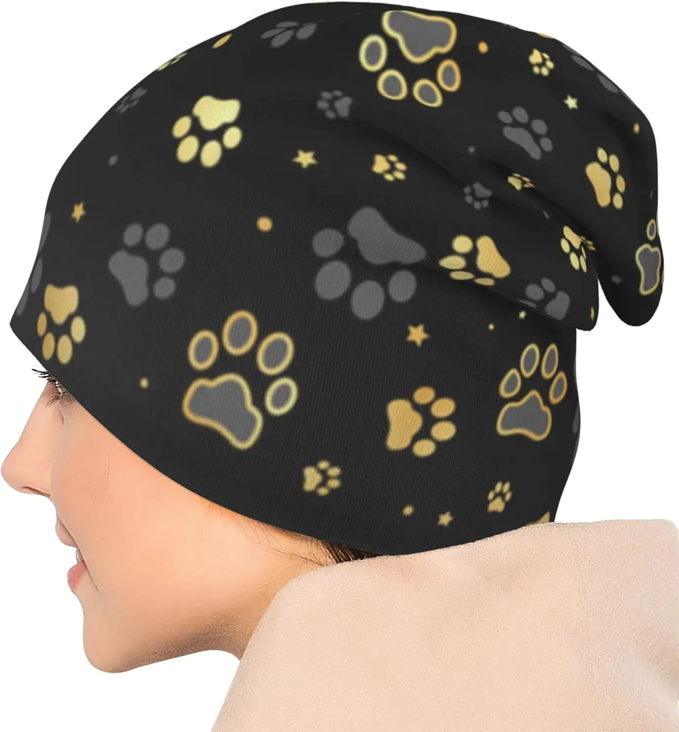 Beanie Chemo Hat Cancer Headwear Knitted Hats Baggy Slouchy Scarf Cap for Adults Women Men