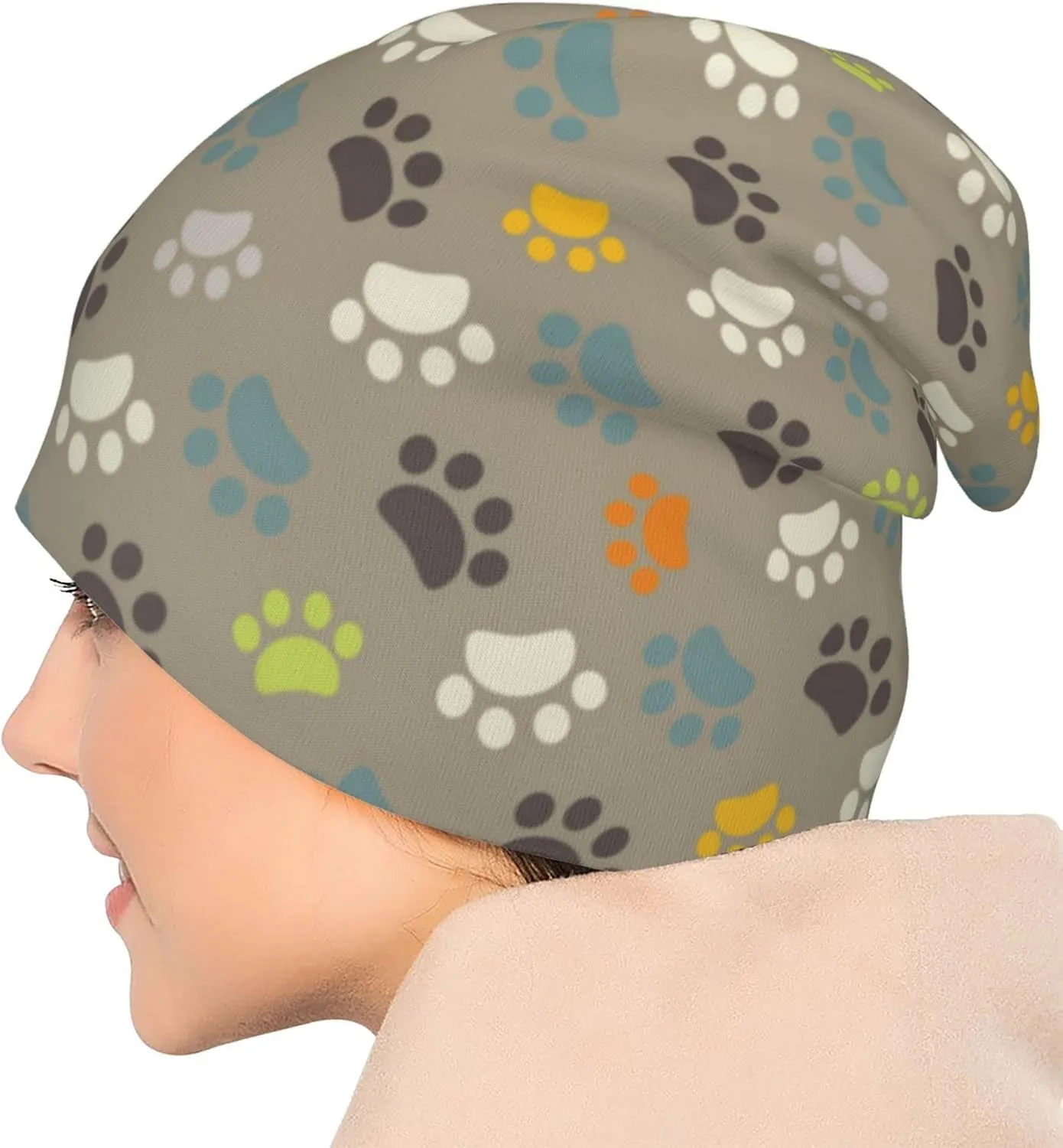 Beanie Chemo Hat Cancer Headwear Knitted Hats Baggy Slouchy Scarf Cap for Adults Women Men