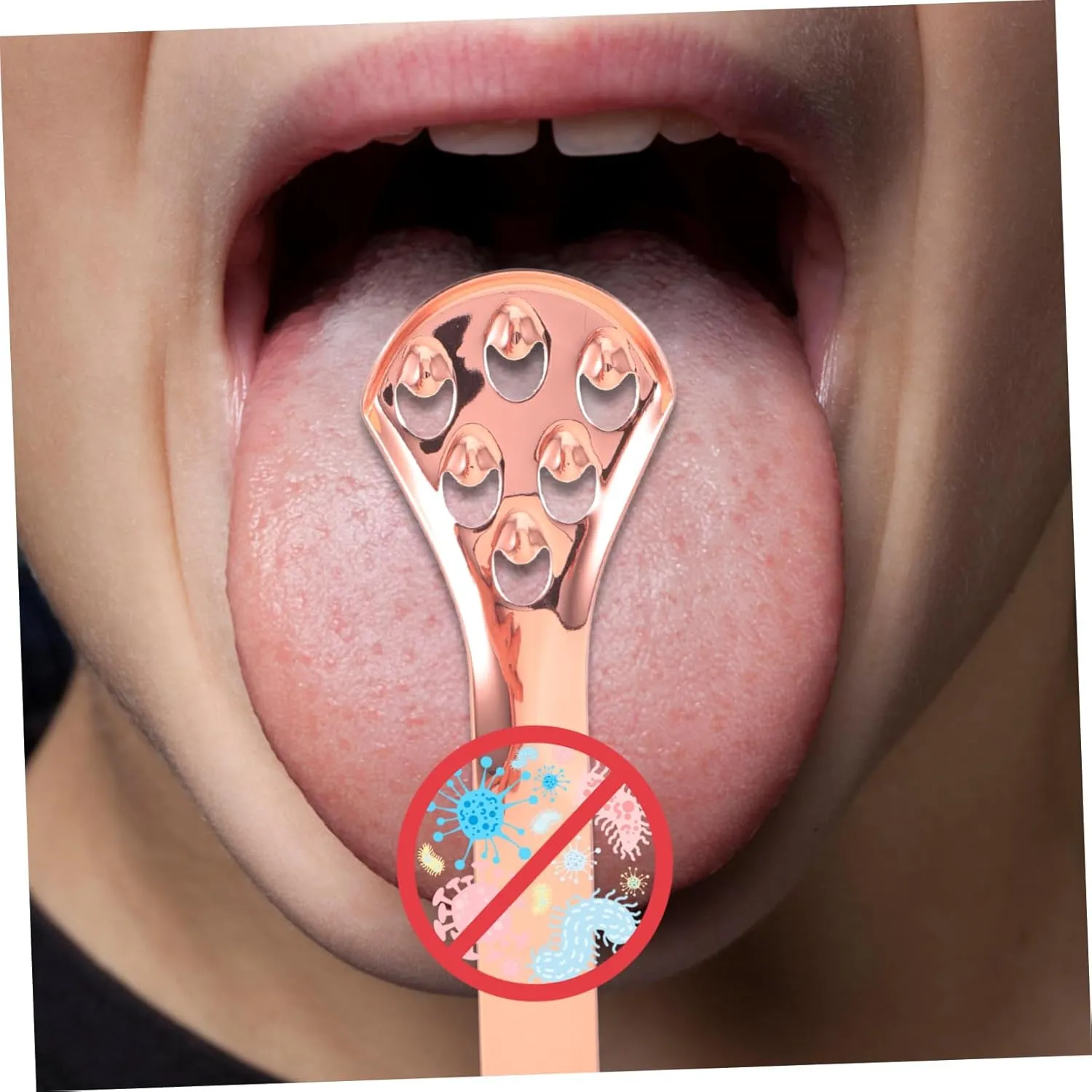 Beaupretty 10 Pcs Tongue Scraper Scrubber Mouth Rinse Piercing Scaper Heads Prank Teeth Toothbrush Double Gel Lip Tape Scrapers Scrapper Kit Holder Tongue Cleaners Stainless Steel