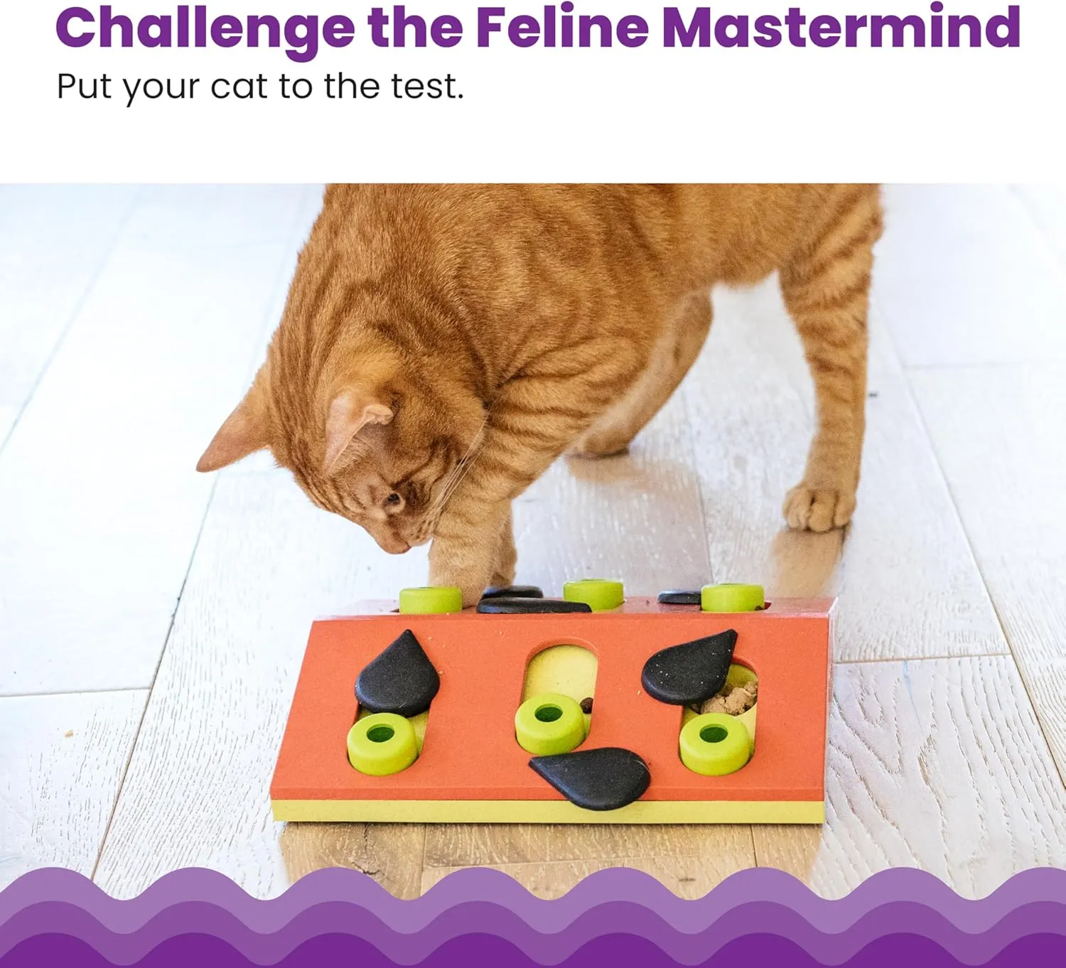 Catstages Melon Madness Puzzle & Play, Interactive Treat Puzzle Cat Toy, Pink