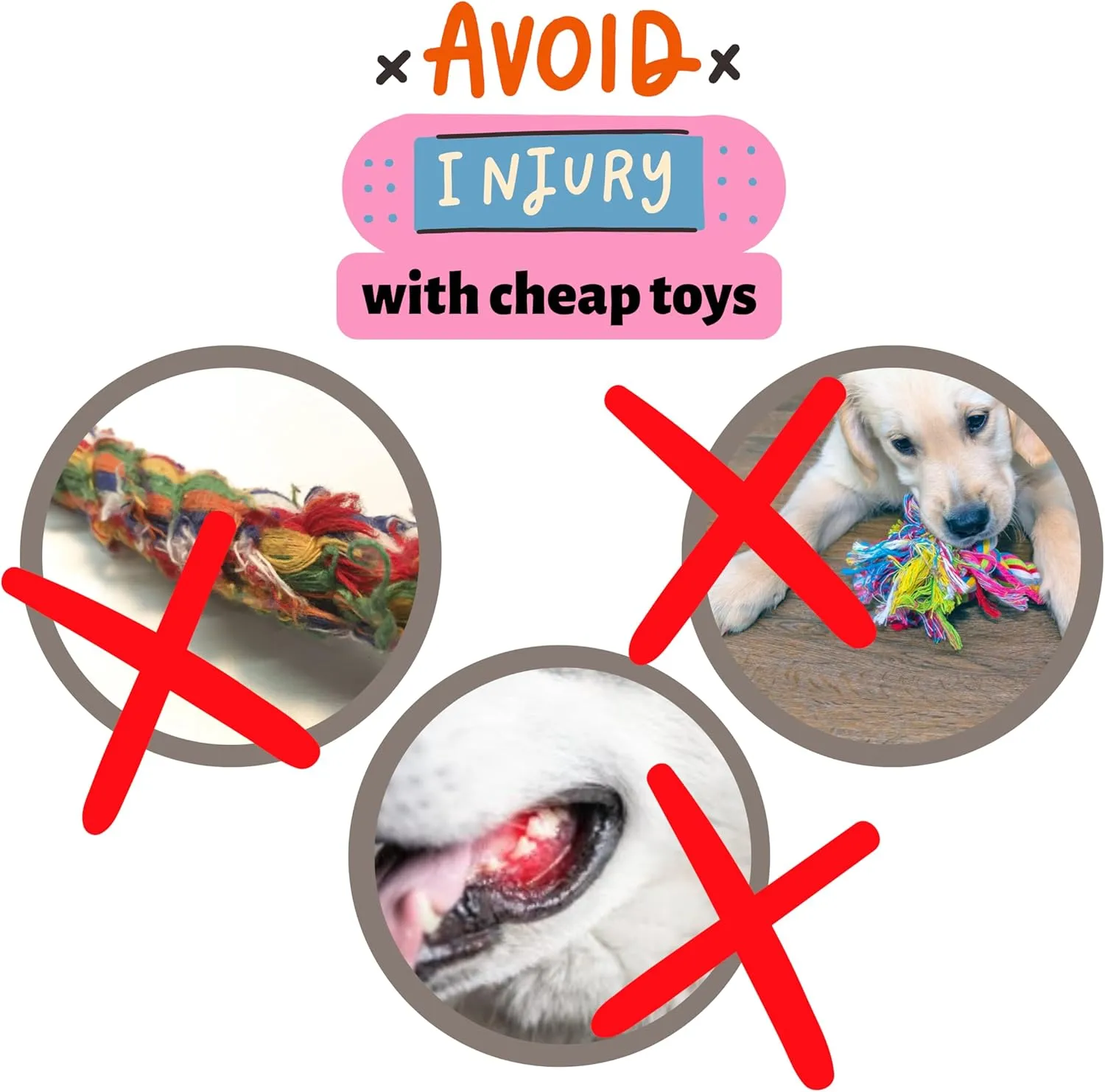Chelsy's Toys 3-in-1 Enrichment Tube for Dogs - Tug Toy, Treat Dispenser & Snuffle Ball | Durable Rope Dog Toy for Aggressive Chewers | Interactive Dog Treat Puzzle for Large Dogs & Puppies (Blue)