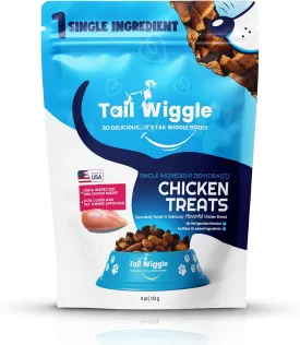 Chicken Dog Treats  Single-Ingredient USDA Chicken Breast  All Natural, Grain-Free, No Fillers  Gently Dried, High Protein Dog Snacks  Made in USA  4 oz Bag