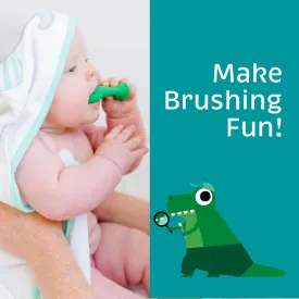 Chomps The Dino Toddler Toothbrush/Dental Item/Youth Tooth & Gum Care/Ages 4 Weeks to 4 Years