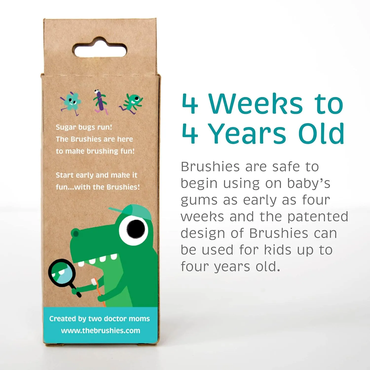 Chomps The Dino Toddler Toothbrush/Dental Item/Youth Tooth & Gum Care/Ages 4 Weeks to 4 Years