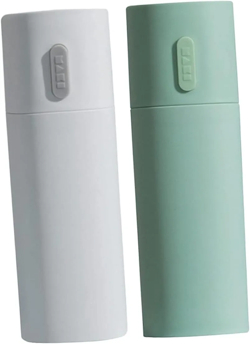 Ciieeo Toothbrush Travel Holder Storage Case Toothpaste Container Brushing Mug Compact Portable