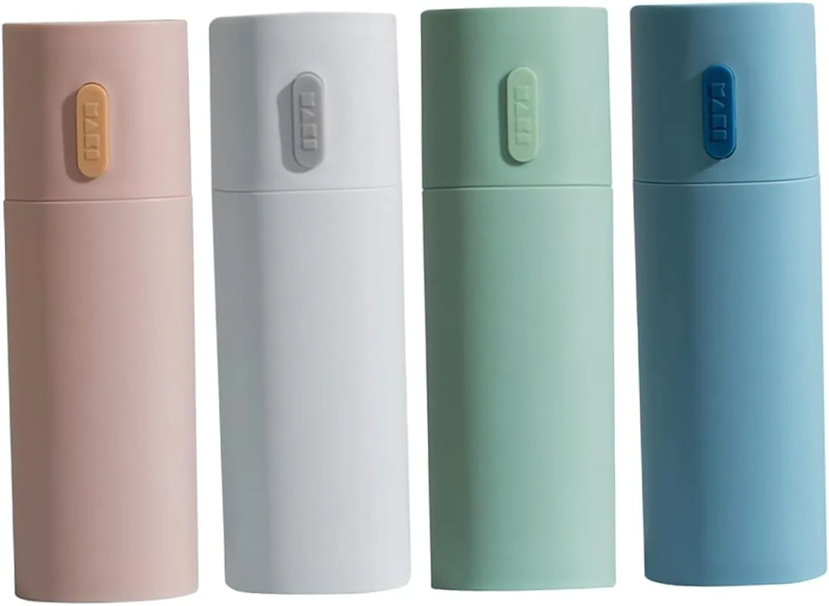 Ciieeo Toothbrush Travel Holder Storage Case Toothpaste Container Brushing Mug Compact Portable