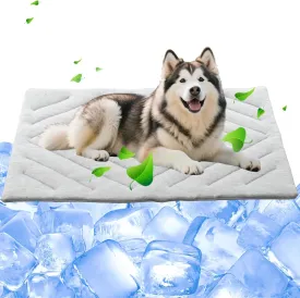 Dog Cooling Mat Self Coolings Foldable Cooling Pad for Dog in Summer Coolings Mat for Dogs and Cats Machine Washable (Medium)