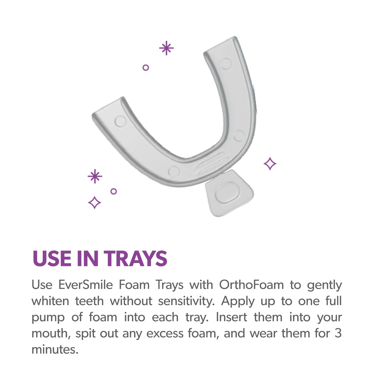 EverSmile OrthoFoam Braces Cleaner  Travel Size  Brushable Foam Whitens Teeth, Eliminates Bacteria, Fights Plaque and Bad Breath  Cleans Under Metal, Ceramic, Clear Brackets and Wires  25ml(4 Pk)