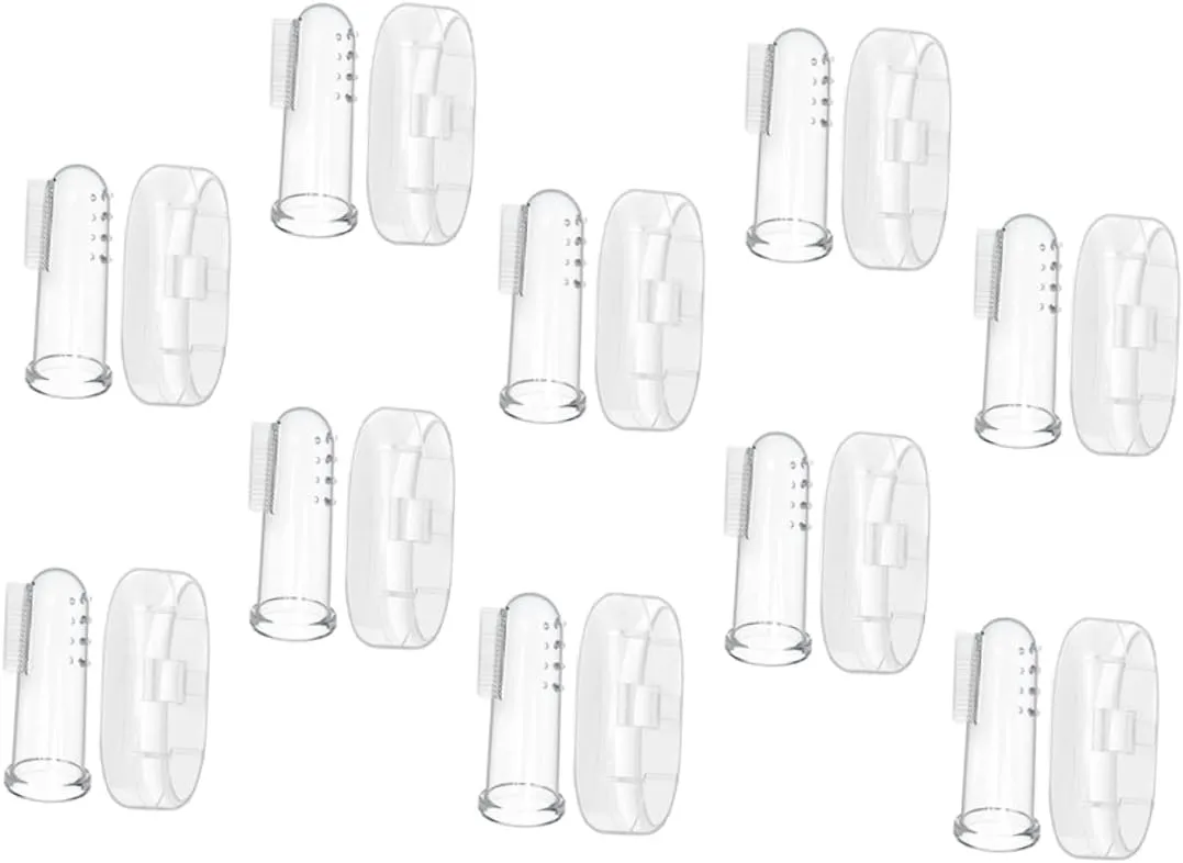 Finger Toothbrush Cover for Infants Teething Brush for Toddlers Boys and Girls Toothbrush Set with Gum Brush