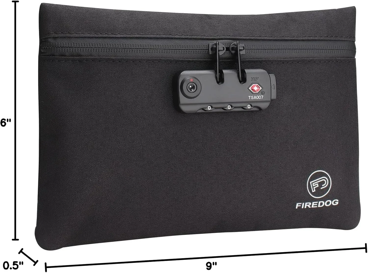 FIREDOG Smell Proof Bag with Lock, 6x9 Odor Proof Pouch Case Container for Travel Stash Storage