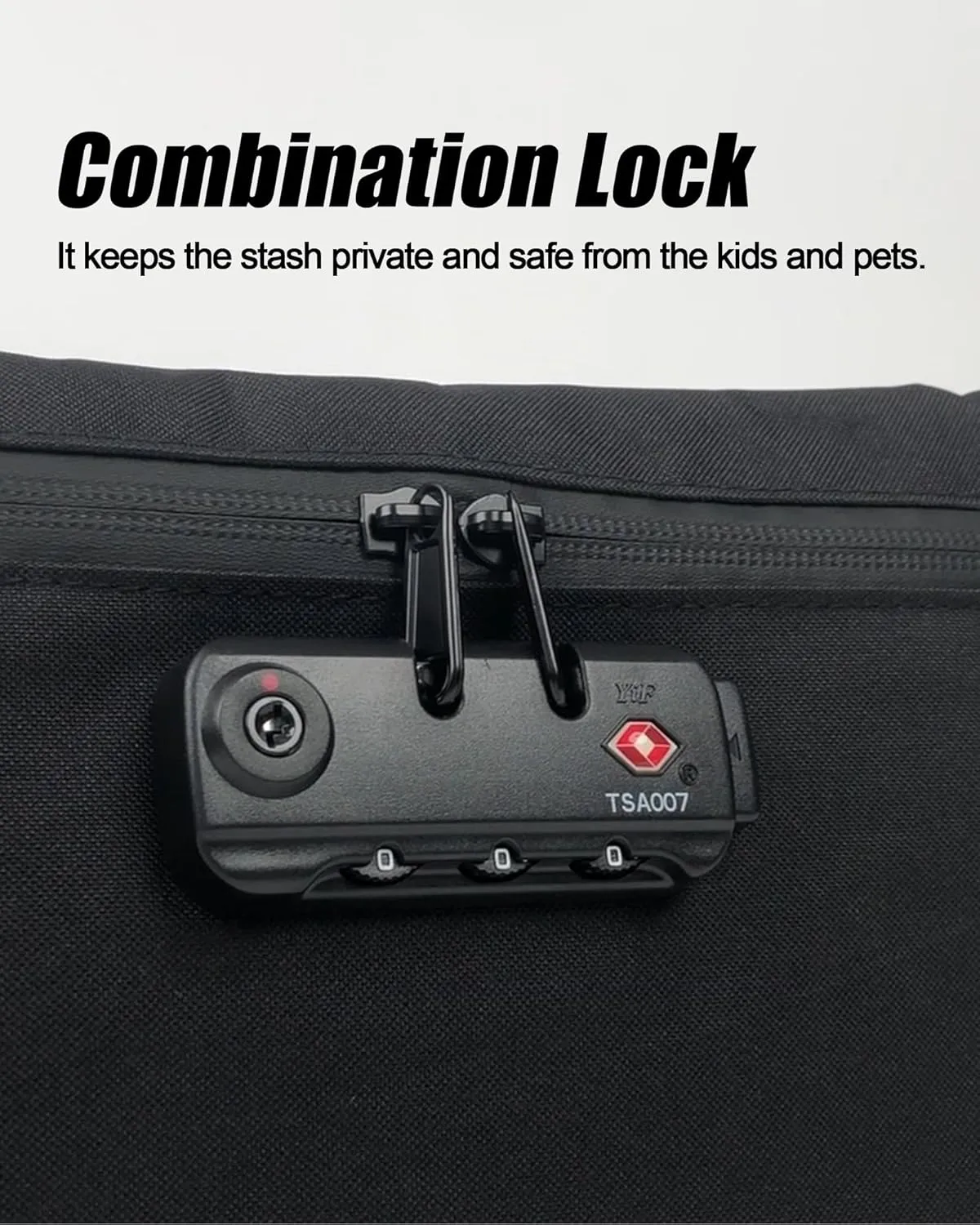 FIREDOG Smell Proof Bag with Lock, 6x9 Odor Proof Pouch Case Container for Travel Stash Storage