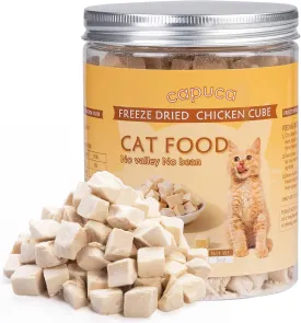 Freeze Dried Chicken Breast - Cat Dog Treats High Protein Grain Free Gluten Free Resealable Tub Single Ingredient Training Treats Snacks (5 OZ)