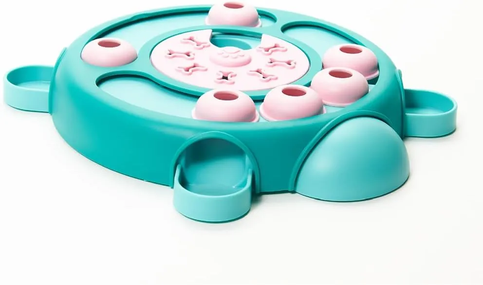 Friends Forever Dog Puzzles Toys with Slower Feeder, Interactive Toy with Food Puzzle for Stimulation and Treat Training Game, Treat Dispenser Toys for Dogs, Tortoise Puzzle