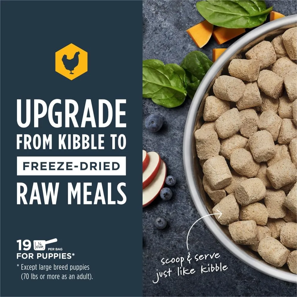 Instinct Puppy Freeze Dried Raw Meals, Natural Dry Dog Food, Grain Free - Cage Free Chicken, 9.5 oz. Bag