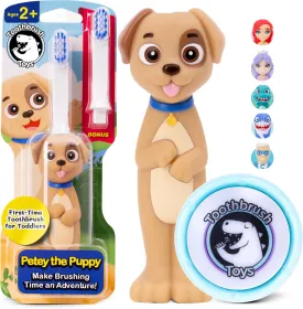 Kids Toothbrush with Timer Set  Light-Up Musical Toothbrush Timer, Gift Set, Replaceable Head, Puppy Design