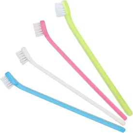 Kitten Toothbrush, Pet Toothbrush, 4PCS Soft Bristle Puppy with Comfortable Handle, Reusable Cat Tooth Brush for Kitten Reduce Plaque Tartar Formation & Bad Breath