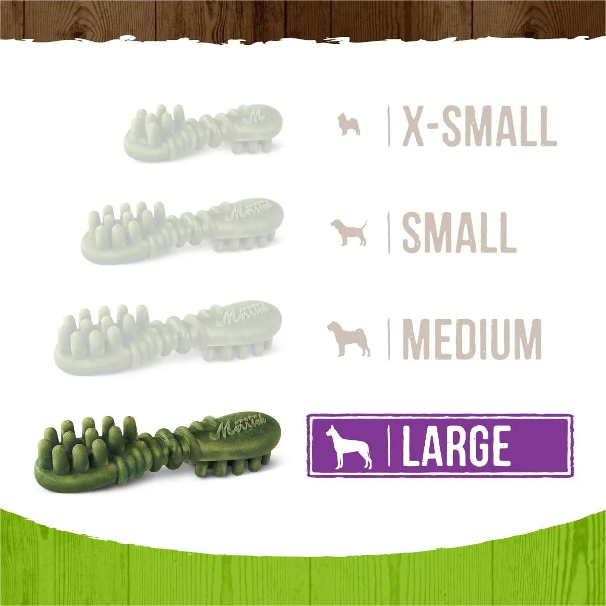 Merrick Fresh Kisses Natural Dental Chews Infused With Coconut And Botanical Oils For Large Dogs Over 50 Lbs - 22 ct. Box