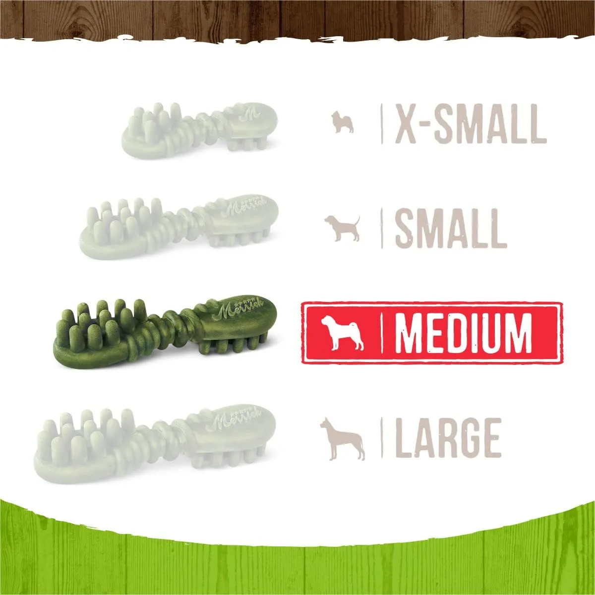 Merrick Fresh Kisses Natural Dental Chews Infused With Coconut And Botanical Oils For Medium Dogs 25-50 Lbs - 22 ct. Box