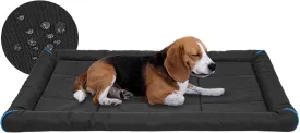 Miguel Oxford 900D Outdoor Waterproof Dog Bed for Metal Dog Crates Water-Resistant All Weather Pet Mat Durable Easy Wipe Clean Travel Indoor Outdoor Puppy Cat Crate Bed 36inch, Black