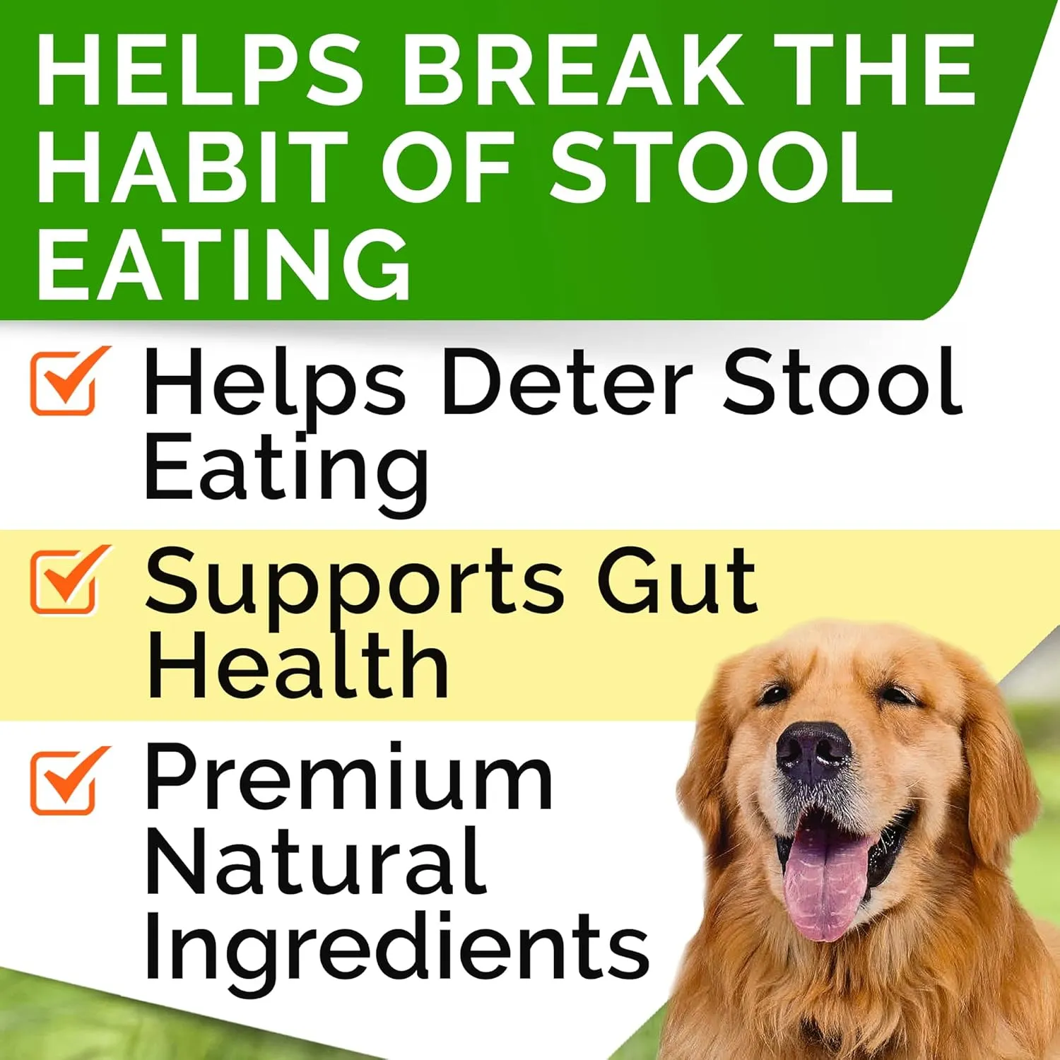 No Poo Treats - No Poop Eating for Dogs - Coprophagia Stool Eating Deterrent & Prevention  Stop Eating Poop for Dogs - Probiotics & Digestive Enzymes - Digestive Health & Immune Support - 240 Ct