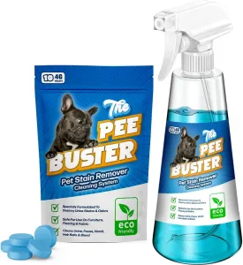 Peebuster Pet Stain & Odor Remover - Cleaning Spray for Dog and Cat Urine, 1 Count (Pack of 1)