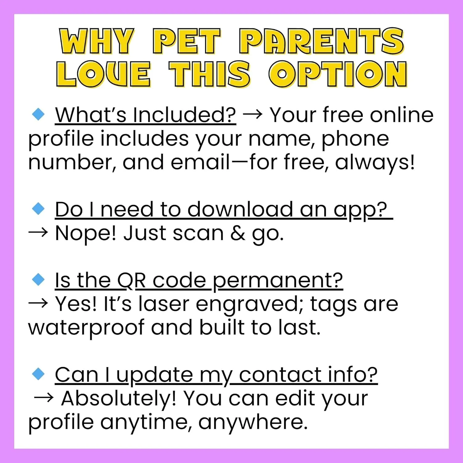 Pet ID Tag - Oh F*ck I'm Lost Call My Mama - Unique Dog Tags with QR Code Engraved On Backside and Personalized Online Pet Profile (Oh F*ck I'm Lost Call My Mama, Large (1.25 inch))
