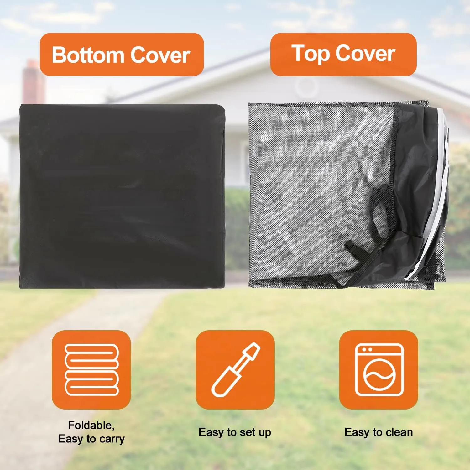 PJYuCien Mesh Top Cover - Fits 8 Panels 24 Inch Width Plastic/Metal Pet Pen Octagonal Dog Playpen (Note: Only Pen Top Cover, NO PLAYPEN!!!)