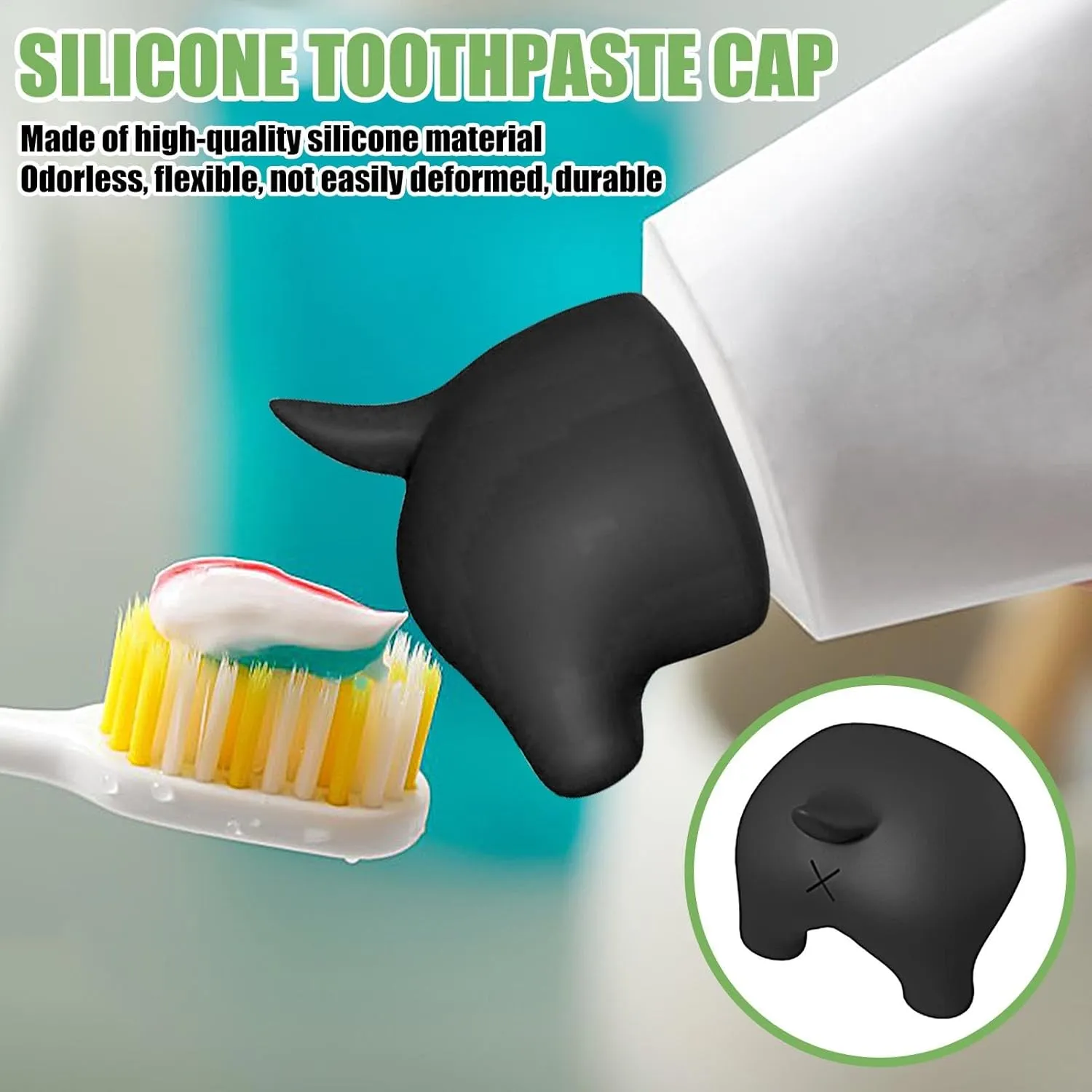 Pooping Toothpaste Topper - Dog Toothpaste Dispenser | Funny Toothpaste Dispenser | Dog Silicone Toothpaste Dispenser | Toothpaste Topper Caps Squeezer for Home Travel Daily Use