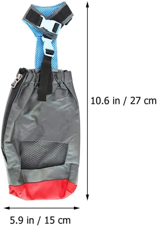 POPETPOP Dog Drag Bag for Paralyzed Pets Wear- Pet Carrier for Injured Dogs Breathable Design for Senior and Weak Animals Comfortable Support for Indoor Use XXS