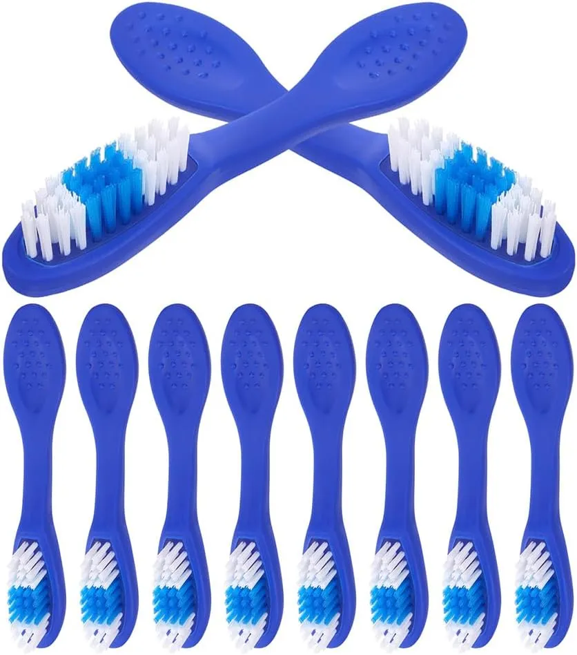 Prison Toothbrush, 20pcs Thumbprint Toothbrush Disposable Mini Toothbrush Manual Toothbrushes Short Handle Teeth Brush Prison Finger Toothbrush Pet Toothbrush