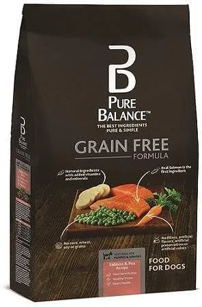 Pure Balance Grain Free Formula, Salmon & Pea Recipe, Dog Food, 11 lbs