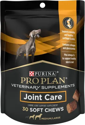Purina Pro Plan Veterinary Joint Care Joint Supplement for Large Breed Dogs - 30 ct. Pouch