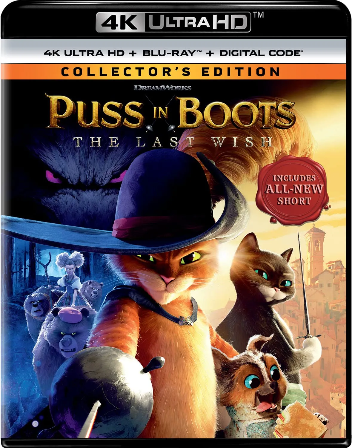 Puss in Boots: The Last Wish - Collector's Edition 4K Ultra HD   Blu-ray   Digital [4K UHD]