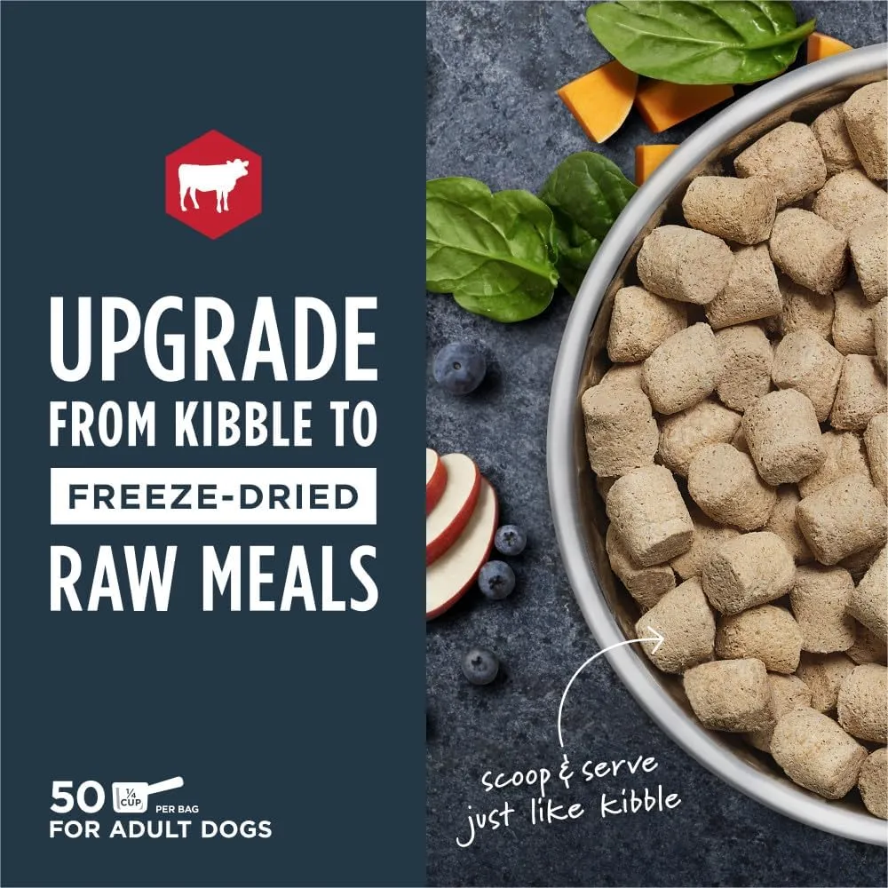 Raw Meals Freeze-Dried Beef Dog Food, 25 oz. Bag
