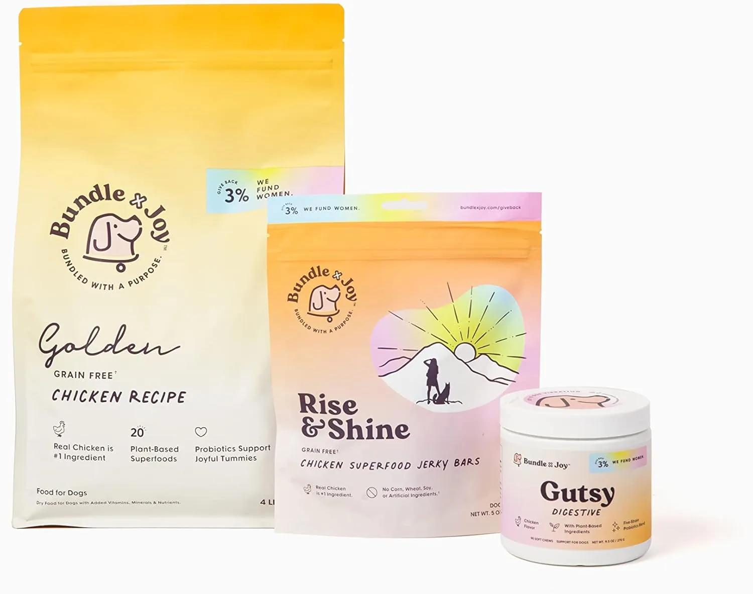 Rise & Shine Dog Treats Chicken Jerky Snack Bars, 5 oz Bag, Puppy and Training Treats, Natural Superfood Grain Free Made with Real Chicken, Superfoods, Corn Free & Soy Free