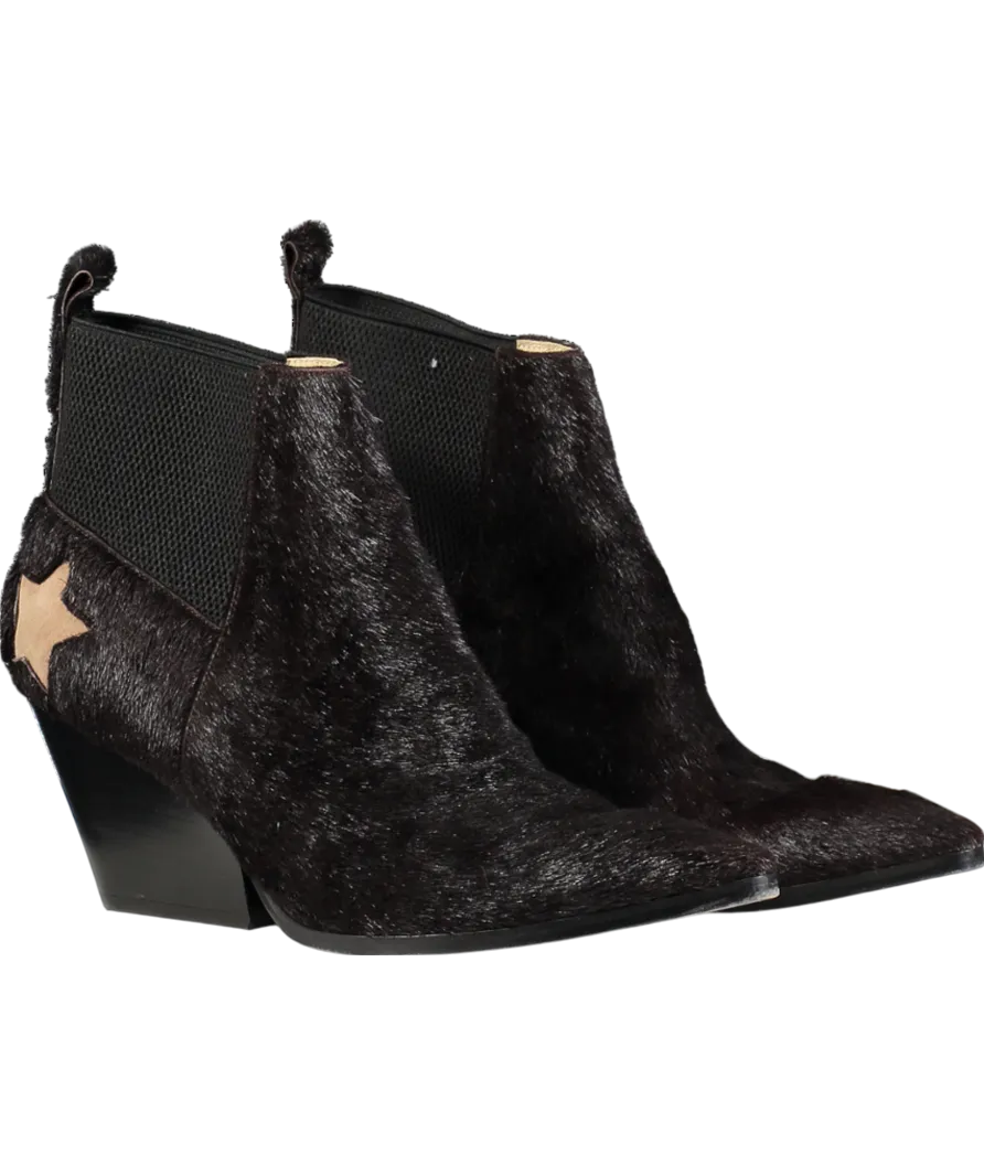 Rosamund Muir Brown Felixa Star Cowboy Ankle Boots UK 8 EU 41 👠