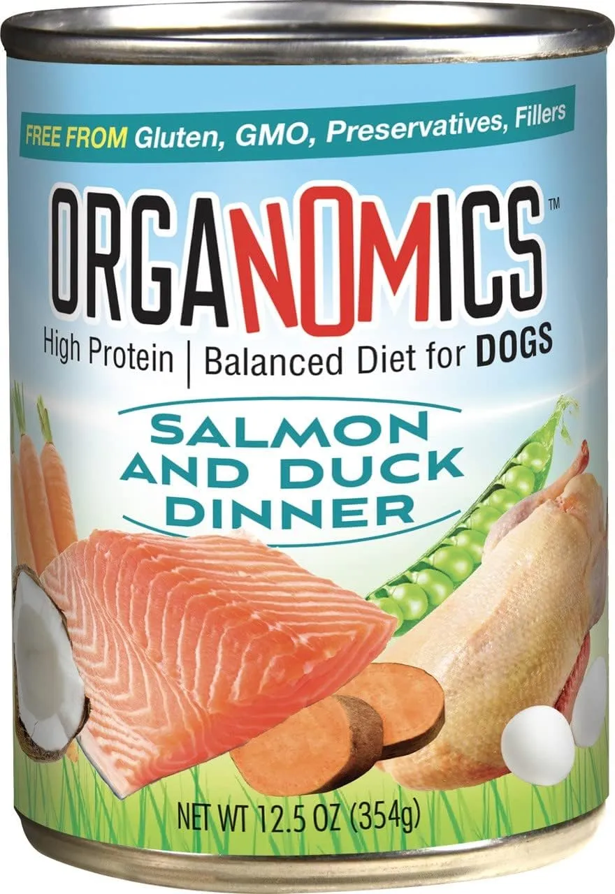 Salmon & Duck Canned Dog Food - 12, 12.5 oz Cans