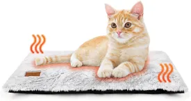 Self Warming Cat Bed Self Heating Cat Dog Mat 24 x 18 inch Extra Warm Thermal Pet Pad for Indoor Outdoor Pets with Removable Cover Non-Slip Bottom Washable Non Electric