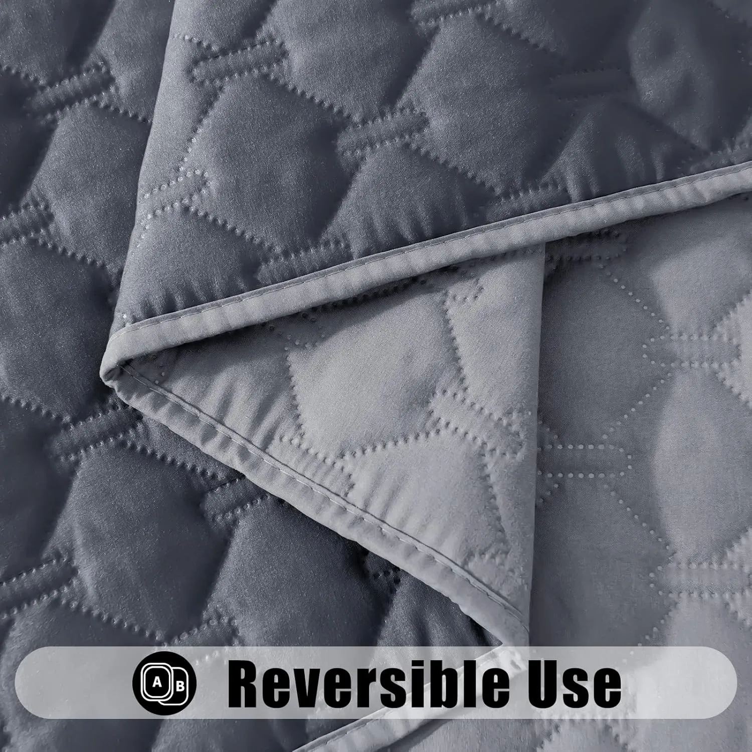 Smiry Waterproof Dog Bed Cover Blanket, Soft Reversible Pet Blanket, Washable Leakproof Cats Dogs Couch Cover for Sofa, Couch, Furniture (30x70 Inch, Grey/Dark Grey)