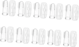 SOIMISS 10 Sets Finger Toothbrush Covers Teething Brush for Boys and Girls Baby Oral Massager Toddler Finger Toothbrush Set
