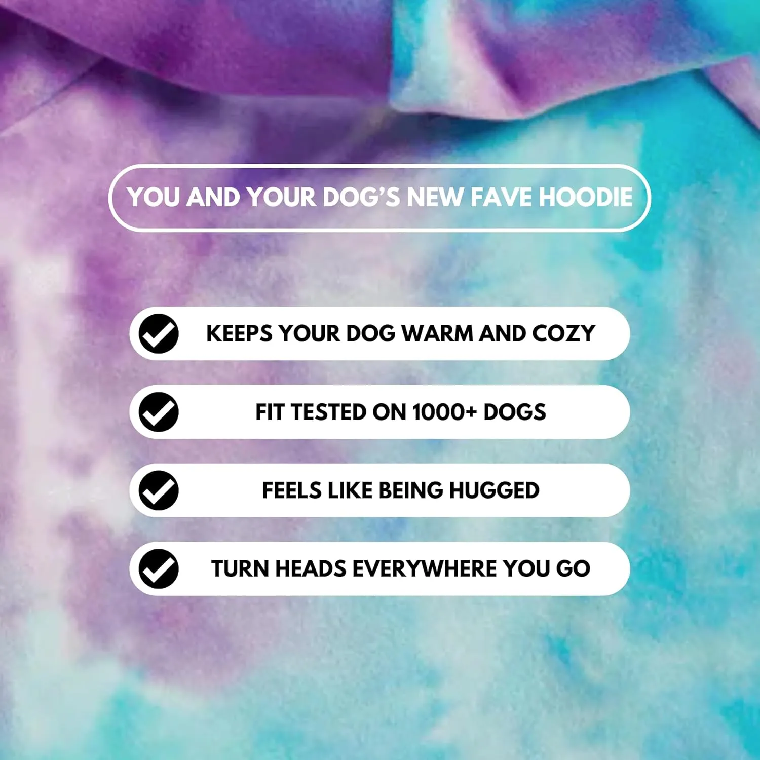 Spark Paws Human Hoodie - Premium Quality, Buttery Soft, Superior Comfort and Fit, Calming Fleece Interior, Suitable for All Styles  90s Retro Sky Dye, S