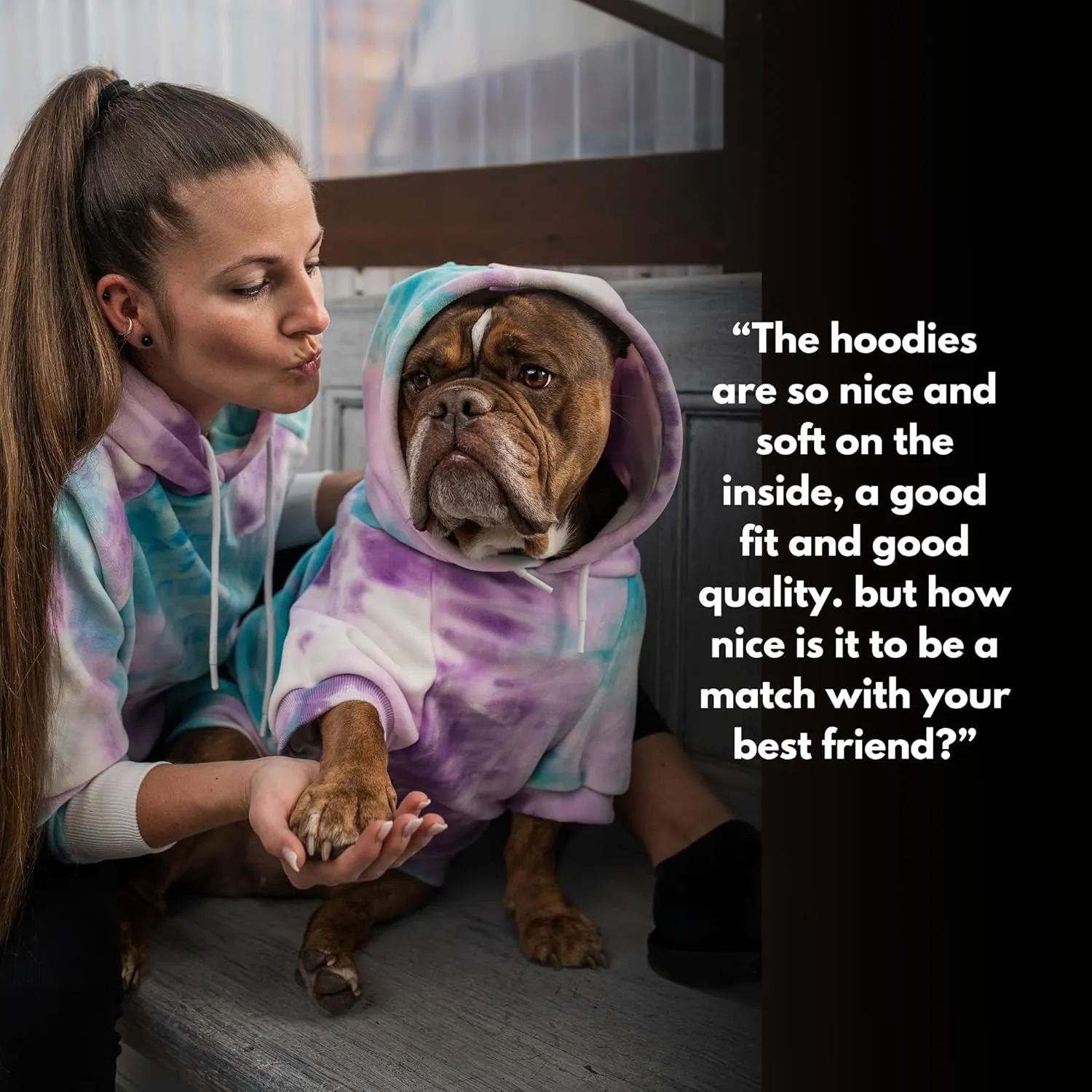 Spark Paws Human Hoodie - Premium Quality, Buttery Soft, Superior Comfort and Fit, Calming Fleece Interior, Suitable for All Styles  90s Retro Sky Dye, S