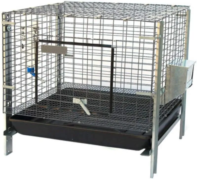 Stackable Rabbit Bunny Guinea Pig Cage with Feeder Water Bottle 25 x 25 x 25 inches