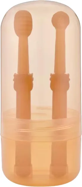 Toothbrush 2 Pcs Safe Pet Toothbrush Set Long Handled 360-Degree Cylinder Head Toothbrush Dog Cats Teeth Care