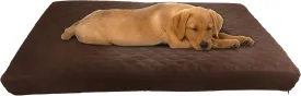 Water-Resistant Dog Bed - 2-Layer Memory Foam Dog Bed with Removable Washable Cover and Non-Slip Bottom