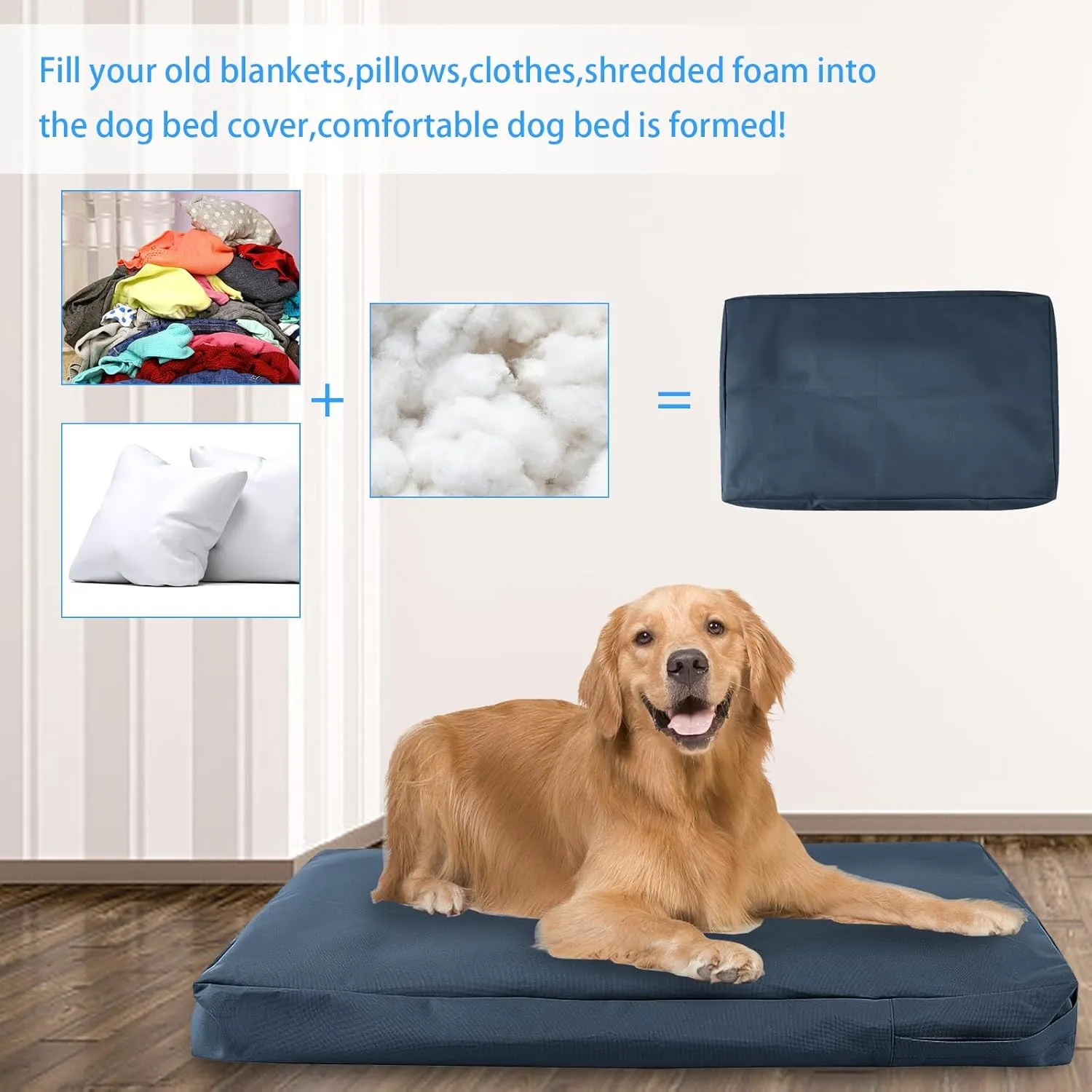 Waterproof Dog Bed Cover,Washable Removable Pet Dog Crate Pad Replacement Cover for 36 Inch Crate,Water Absorbable Pet Puppy Bed Covers for Dogs Cat,34Lx22Wx3.5H inch